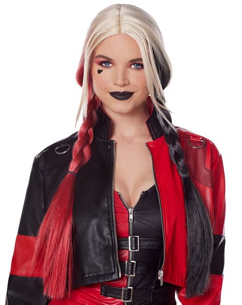 Spirit Halloween Harley Quinn Wig The Suicide Squad Fits Into Any