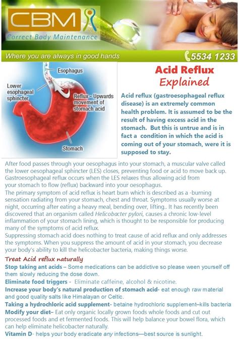 Acid Reflux Explained Correct Body Maintenance