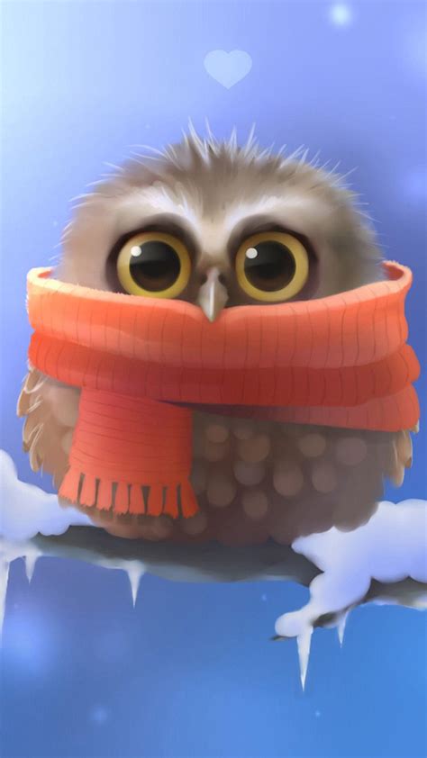 Cute Winter Owl Wallpapers Top Free Cute Winter Owl Backgrounds