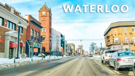 Waterloo Downtown Drive 4k Ontario Canada Youtube