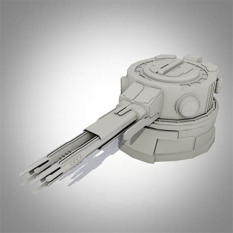 Sci Fi Turrets Collection 3d Model Cgtrader