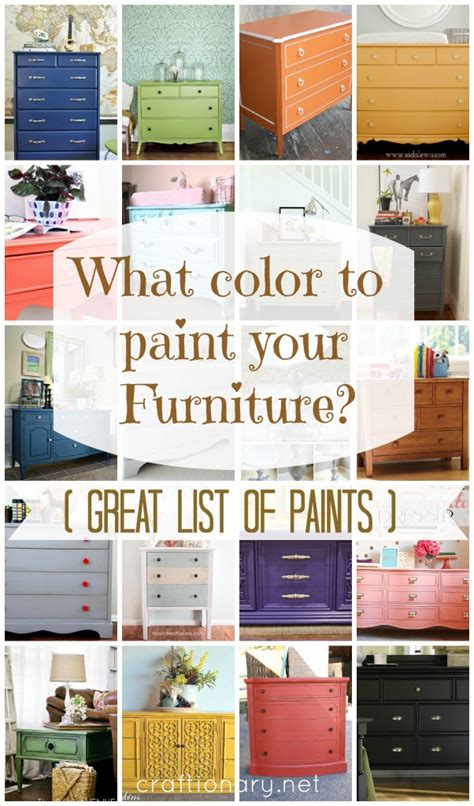 What Color To Paint Your Furniture 25 Diy Projects