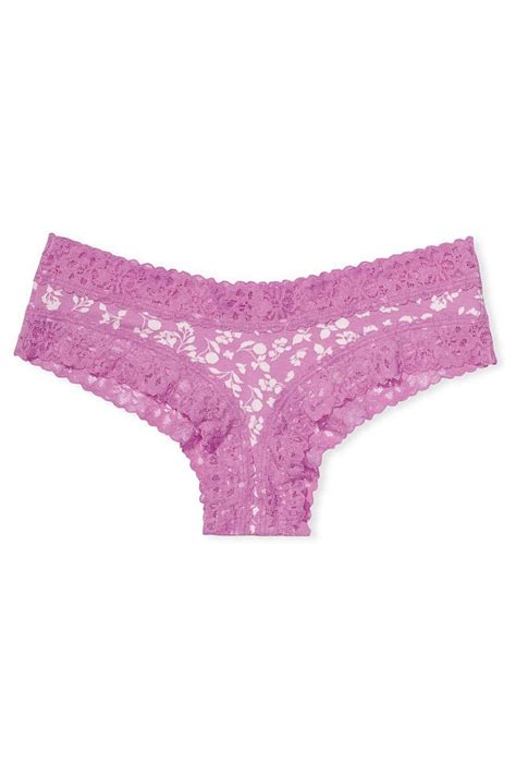 buy victoria s secret lace waist cotton cheeky panty from the victoria s secret uk online shop