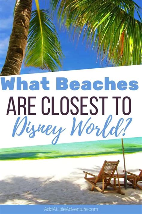 The Closest Beaches To Disney World And Orlando Shown On A Map