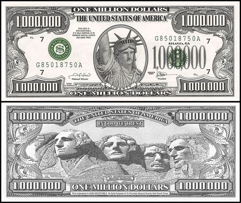 What Does A Real Million Dollar Bill Look Like