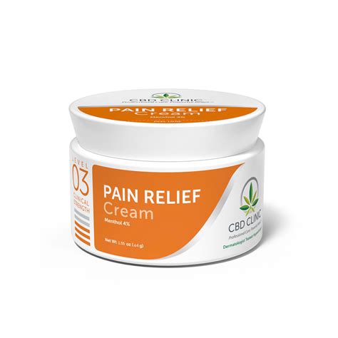 Level 3 Moderate Muscle And Joint Pain Relief Cream Cbd Clinic