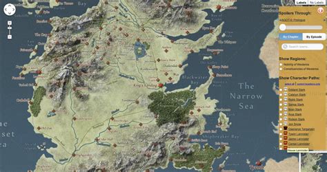 Interactive Game Of Thrones Map