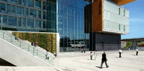 Surrey City Hall Entrance With Living Wall Sempergreen