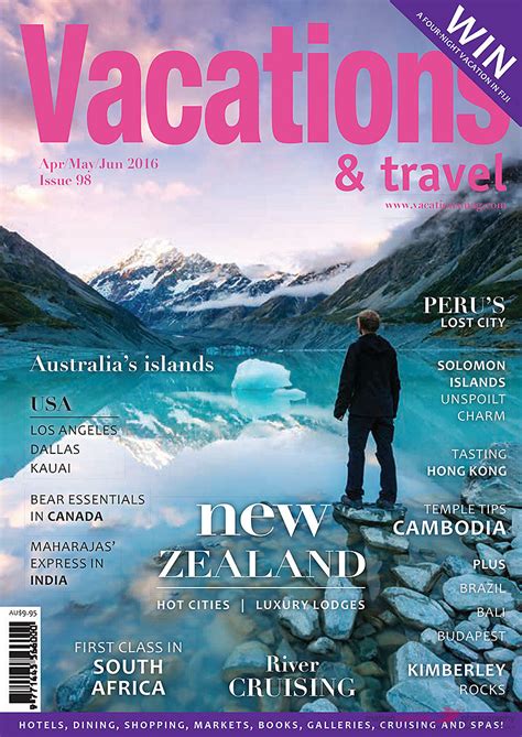 Vacation And Travel Magazine May Jun 2016 Cover Royalty Free Image