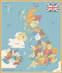 ⊛ Mapa del Reino Unido 🥇· Político & Físico Imprimir | Colorear | 2022