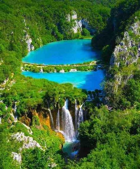Beautiful Blue Lakeplitvice National Park Croatia Beautiful Places