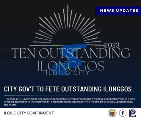 City Govt To Fete Outstanding Ilonggos Daily Guardian
