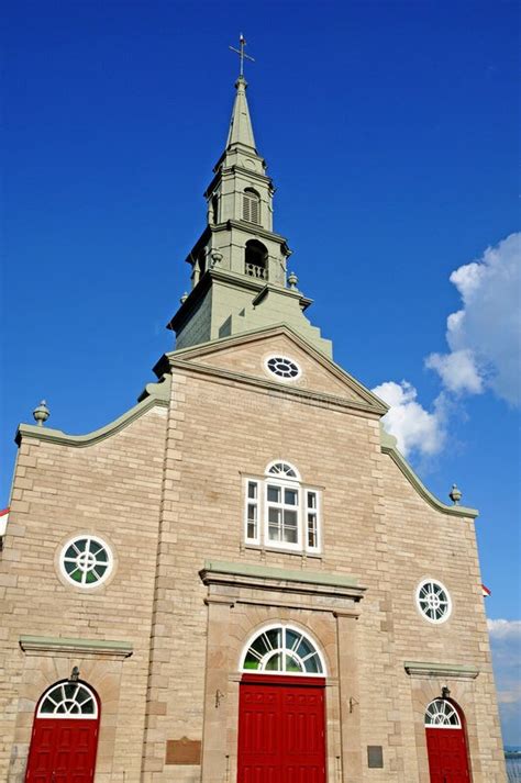 Quebec Canada June 25 2018 Historical Church Of Saint Jean