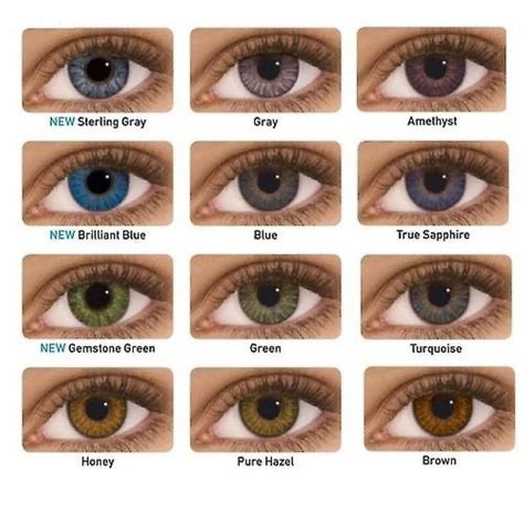 Pair Of Colored Eye Contact Lenses Natural Brown Lenses Beauty Fashion