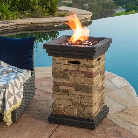 Best Selling Home Decor Chesney Outdoor Fire Column Natural Stone In