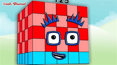 Numberblocks Cube Number One Hundred Twenty Five Design