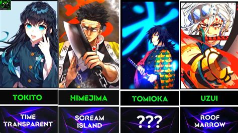 All Hashiras Names Meaning In Demon Slayer Kimetsu No Yaiba Youtube