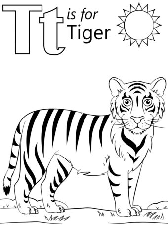 1066x810 best of tiger face coloring page funny coloring free coloring. T is for Tiger coloring page from Letter T category ...