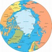 Arctic Ocean Map | Arctic Circle and Ice