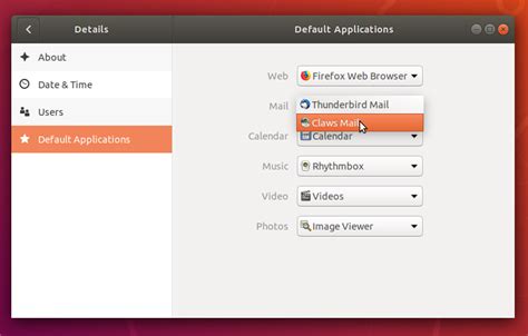 Change Default Applications On Ubuntu 1804