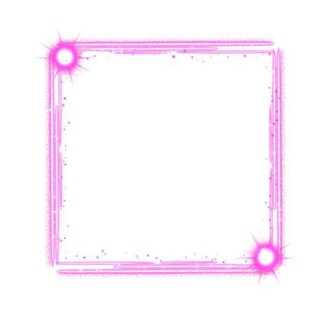Pink Square Frame Png Picture Shining Pink Light Square Frame Square