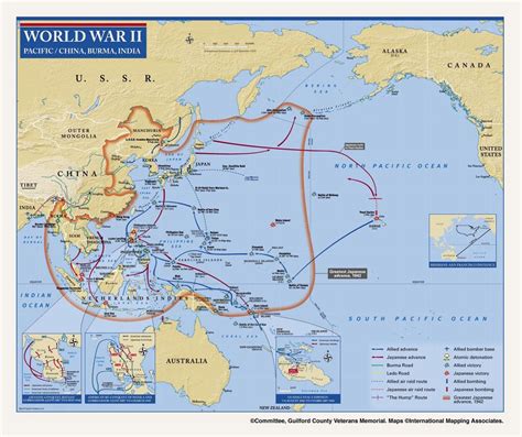 World War 2 Pacific Theater Map