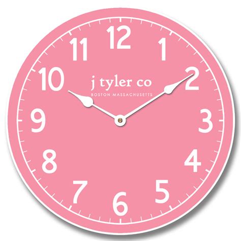 Bubblegum Pink Clock