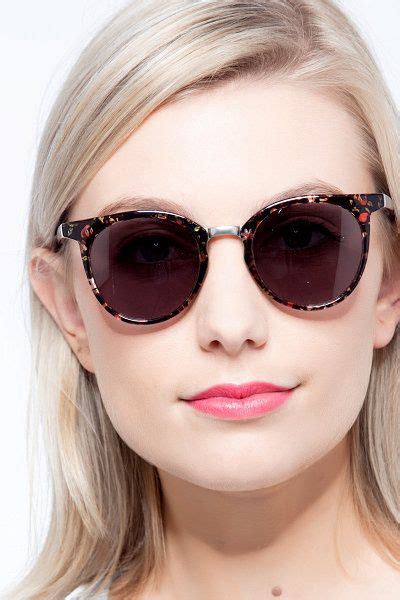 Lulu Round Floral Frame Sunglasses For Women Prescription