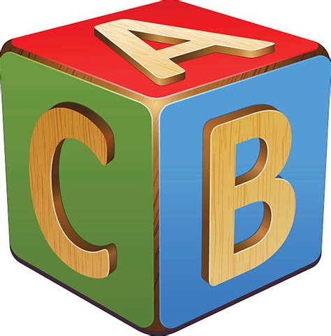 Best Abc Blocks Illustrations Royalty Free Vector