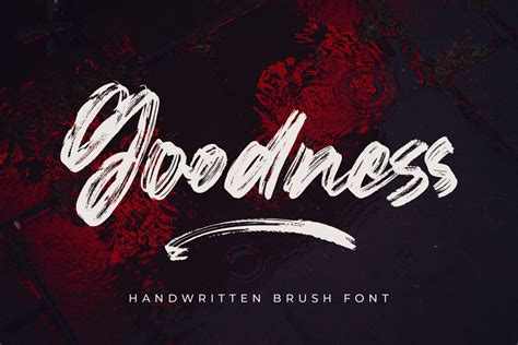 Goodness - Handwritten Brush Font - Dfonts