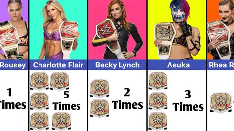 Every Wwe Womens Champion Ranked By Number Of Reigns Youtube