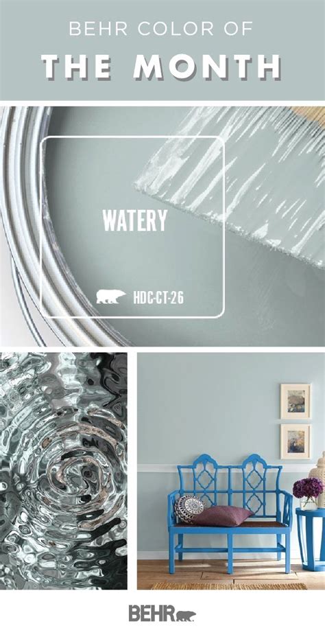 Color Of The Month Watery Colorfully Behr Paint Colors For Home