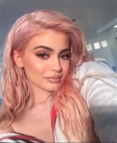 pin by rameesha on makeup kylie jenner pink hair rose gold hair pink hair