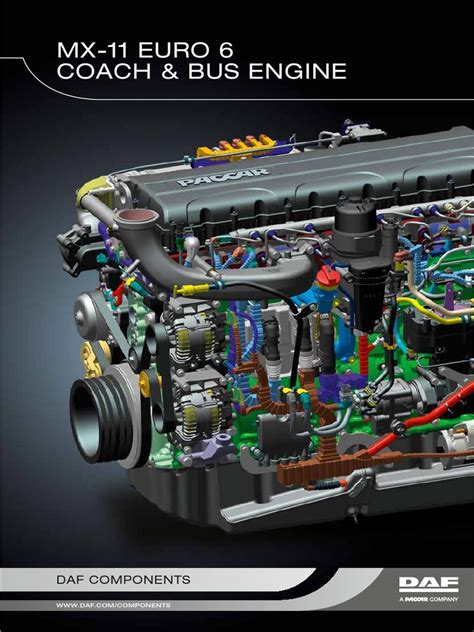 Paccar Mx 11 Coach Bus Engine Folder 2013 Turbocharger Cylinder
