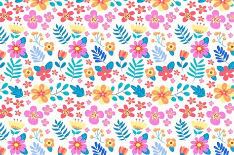 Free Vector Ditsy Colorful Floral Background