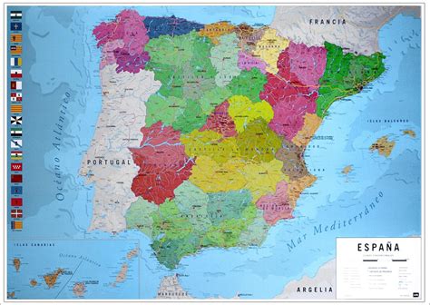 Mapa Politico España ¡grandes Ofertas El Libro Maestro