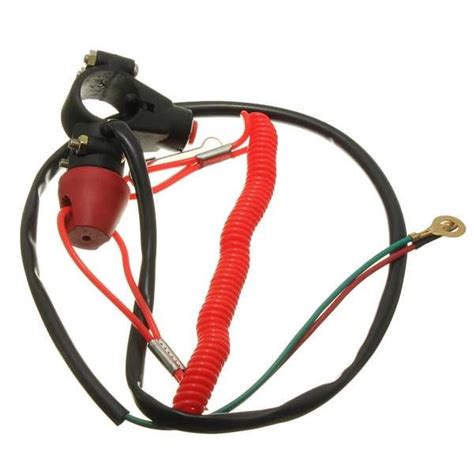 7 8inch motorcycle atv quad engine emergency kill switch tether worldwide delivery original