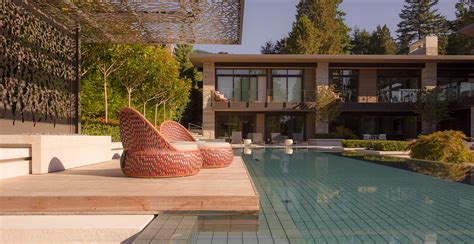 Modern Dream Home Backyard Stone Veneer Landscaping Pavers Patio Pool