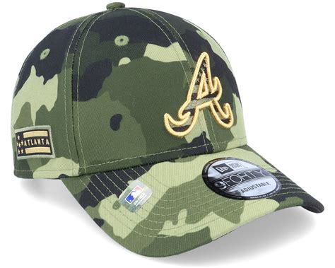 Atlanta Braves Armed Forces Day 9forty Camo Adjustable New Era Cap