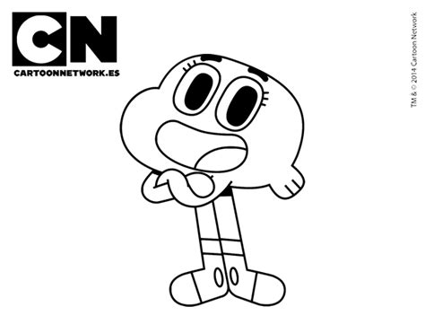 Dibujo De Darwin De Gumball Para Colorear