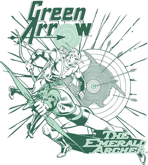 Green Arrow The Emerald Archer Digital Art By Mary Spooner Fine Art