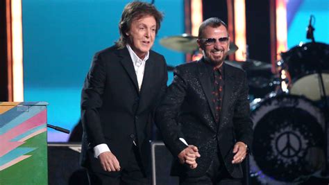 Beatles Reunion Paul Mccartney Ringo Starr Reunite At The Grammys