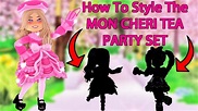 HOW TO Style THE MON CHERI TEA PARTY Set In Royale High - YouTube