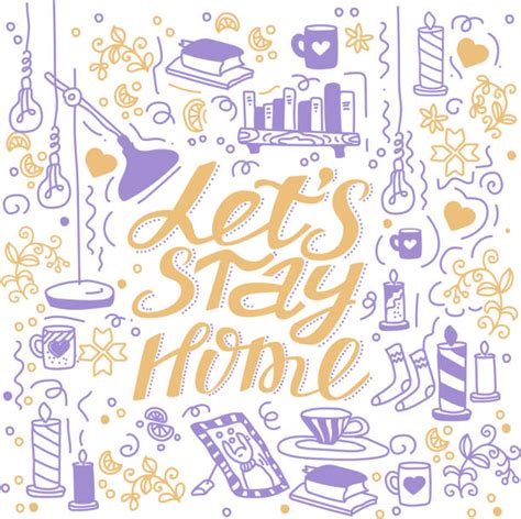 Royalty Free Stay At Home Clip Art Vector Images
