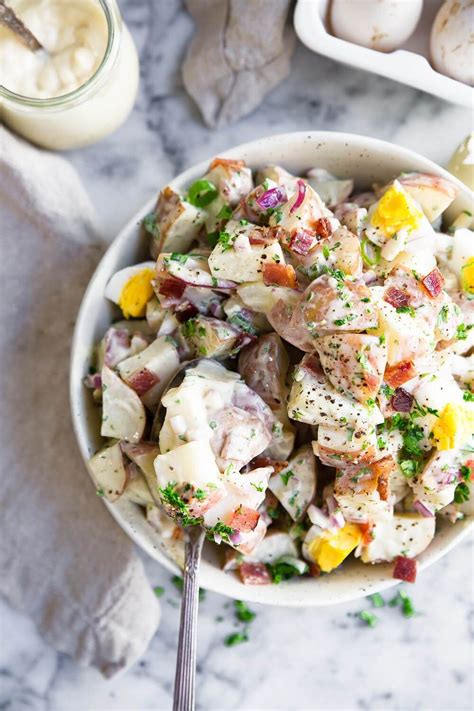This easy potato salad recipe is just like the recipe that my mom used to make when i was a kid. Creamy Whole30 Potato Salad. The best paleo potato salad ...