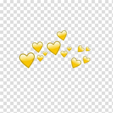Free Coronas De Corazones Heart Crowns O Yellow Heart Transparent