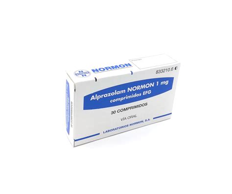 Alprazolam Normon Efg 1 Mg 500 Comprimidos Farmacéuticos