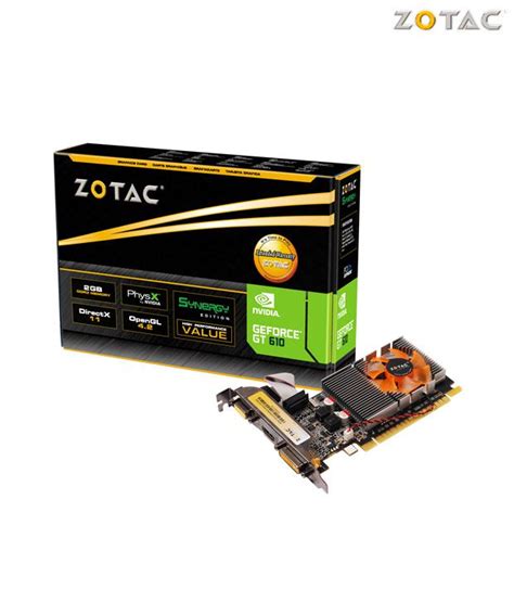 Zotac Nvidia Gt 610 2gb Ddr3 Synergy Edition Graphics Card Buy Zotac