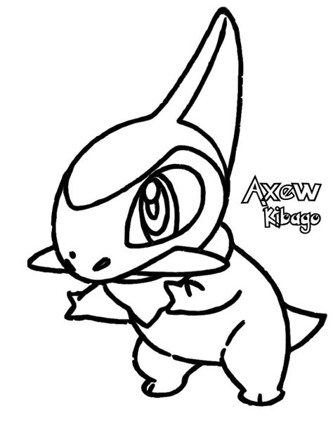 Axew Gen 5 Pokemon Coloring Page Free Printable Coloring Pages For Kids