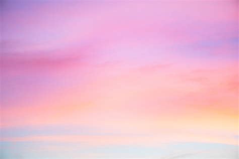 Sky In The Pink And Blue Colors Effect Of Light Pastel Colored Of